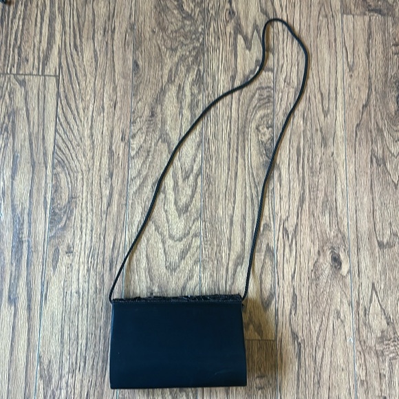 Vintage hard case sequin beaded purse crossbody shoulder bag small swinger 40s - Picture 5 of 10